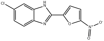 5-Chloro-2-(5-nitro-2-furyl)benziMidazole Structure