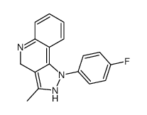 1-(4-fluorophenyl)-3-methyl-2,4-dihydropyrazolo[4,3-c]quinoline结构式