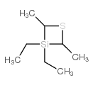 1-Thia-3-silacyclobutane, 3,3-diethyl-2,4-dimethyl-结构式