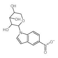 1H-Indole, 1-.alpha.-L-arabinopyranosyl-5-nitro-结构式