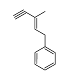 (E)-(3-methylpent-2-en-4-yn-1-yl)benzene Structure