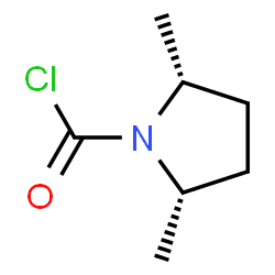 1-Pyrrolidinecarbonyl chloride, 2,5-dimethyl-, cis- (9CI) Structure