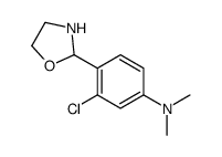 2-(2-Chloro-4-dimethylaminophenyl)oxazolidine结构式