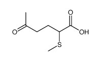 2-methylthio-5-oxohexanoic acid Structure