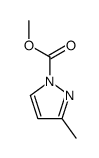 1H-Pyrazole-1-carboxylicacid,3-methyl-,methylester(9CI) structure