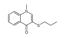 1-methyl-3-propylthio-1,4-dihydro-4-oxoquinoline Structure