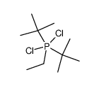 di-tert-butyldichloro(ethyl)-l5-phosphane结构式