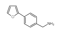 [4-(2-呋喃基)苯基]甲胺结构式