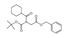 benzyl (tert-butoxycarbonylcyclohexanecarbonylamino)acetate结构式