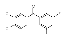 3,4-DICHLORO-3',5'-DIFLUOROBENZOPHENONE结构式