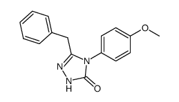 3-Benzyl-4-(p-methoxyphenyl)-1,2,4-triazolin-5-on Structure