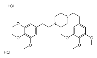 1,4-bis[2-(3,4,5-trimethoxyphenyl)ethyl]piperazine,dihydrochloride Structure