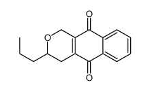 3-propyl-3,4-dihydro-1H-benzo[g]isochromene-5,10-dione结构式