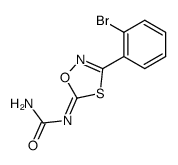 3-(o-bromophenyl)-5-(carbamido)imino-Δ2-1,4,2-oxathiazoline Structure