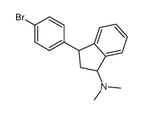 N,N-dimethyl-3-(4'-bromophenyl)-1-indanamine结构式