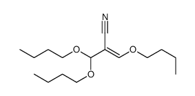 1,3,3-Tributoxy-1-propene-2-carbonitrile结构式