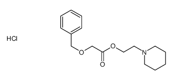 2-piperidin-1-ylethyl 2-phenylmethoxyacetate,hydrochloride Structure