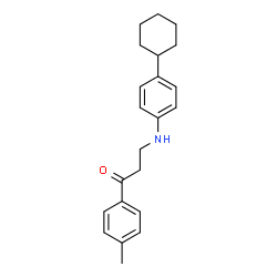 3-(4-cyclohexylanilino)-1-(4-methylphenyl)-1-propanone picture