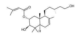 2α-Senecioyloxy-13ξ-labd-7-en-3β,15-diol Structure