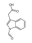 2-(1-formylindol-3-yl)acetic acid结构式