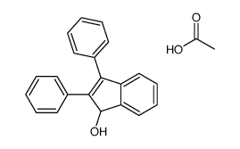 acetic acid,2,3-diphenyl-1H-inden-1-ol结构式