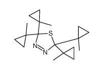 2,2,5,5-tetrakis(1-methylcyclopropyl)-1,3,4-thiadiazole结构式