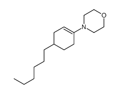 4-(4-hexylcyclohexen-1-yl)morpholine Structure