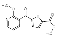 METHYL 5-(2-METHOXYNICOTINOYL) THIOPHENE-2-CARBOXYLATE结构式