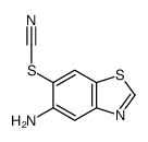 Thiocyanic acid, 5-amino-6-benzothiazolyl ester (7CI) structure