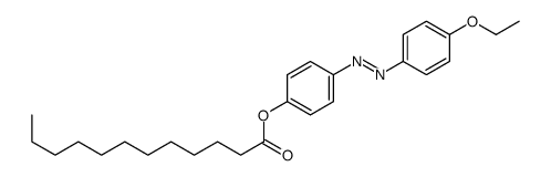 [4-[(4-ethoxyphenyl)diazenyl]phenyl] dodecanoate结构式