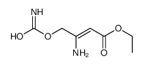 ethyl 3-amino-4-carbamoyloxybut-2-enoate结构式