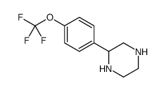 2-[4-(trifluoromethoxy)phenyl]piperazine结构式