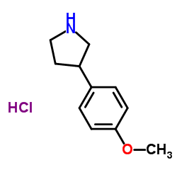 3-(4-甲氧基苯基)吡咯烷盐酸盐结构式