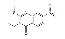 3-ethyl-2-methylsulfanyl-7-nitroquinazolin-4-one Structure