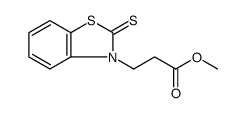 3(2H)-Benzothiazolepropanoic acid, 2-thioxo-, methyl ester Structure