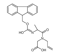 2-[[(2S)-2-(9H-fluoren-9-ylmethoxycarbonylamino)propanoyl]-prop-2-enylamino]acetic acid Structure