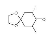 7,9-dimethyl-1,4-dioxa-spiro[4.5]decan-8-one Structure