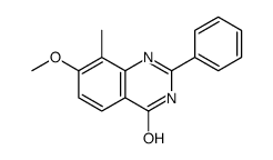 7-methoxy-8-methyl-2-phenyl-1H-quinazolin-4-one Structure