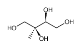 1,2,3,4-Butanetetrol, 2-methyl-, (2S,3S) Structure