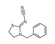 (3-benzyl-1,3-thiazolidin-2-ylidene)cyanamide Structure