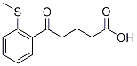 3-Methyl-5-(2-(methylthio)-phenyl)-5-oxovaleric acid结构式