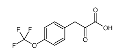 BENZENEPROPANOIC ACID, .ALPHA.-OXO-4-(TRIFLUOROMETHOXY)-结构式