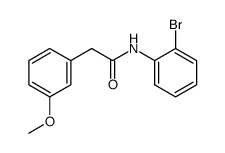 N-(2-bromophenyl)-2-(3-methoxyphenyl)acetamide Structure