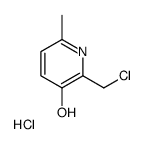 2-(CHLOROMETHYL)-6-METHYLPYRIDIN-3-OL HYDROCHLORIDE structure