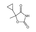 5-cyclopropyl-5-methyl-oxazolidine-2,4-dione结构式