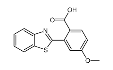 2-benzothiazol-2-yl-4-methoxy-benzoic acid Structure