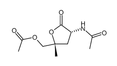 (2RS,4RS)-5-acetoxy-2-acetylamino-4-hydroxy-4-methyl-valeric acid-lactone结构式