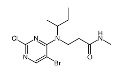 3-[(5-bromo-2-chloro-pyrimidin-4-yl)-butan-2-yl-amino]-N-methyl-propanamide Structure