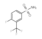 4-氟-3-(三氟甲基)苯磺酰胺结构式