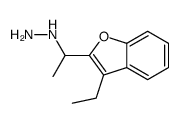 1-(3-ethyl-1-benzofuran-2-yl)ethylhydrazine Structure